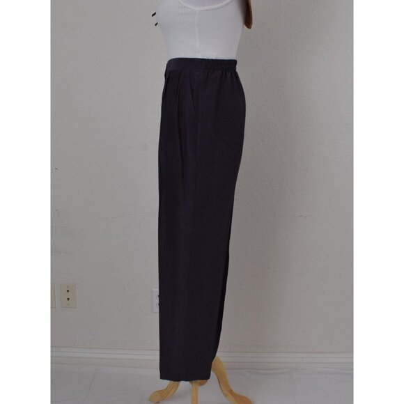Vintage 90s Charcoal Gray Acetate/Rayon Trousers‎ size S | 26-30 waist - Picture 2 of 10